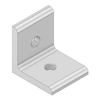 MODULAR SOLUTIONS ANGLE BRACKET<br>45MM TALL X 45MM WIDE W/ HARDWARE